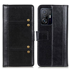 Coque Portefeuille Livre Cuir Etui Clapet M06L pour Xiaomi Mi 11T Pro 5G Noir