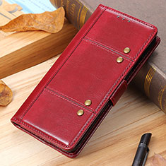 Coque Portefeuille Livre Cuir Etui Clapet M06L pour Xiaomi Poco M5S Rouge