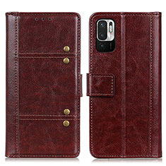 Coque Portefeuille Livre Cuir Etui Clapet M06L pour Xiaomi Redmi Note 10 JE 5G Marron