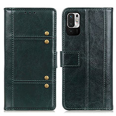 Coque Portefeuille Livre Cuir Etui Clapet M06L pour Xiaomi Redmi Note 10 JE 5G Vert