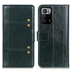 Coque Portefeuille Livre Cuir Etui Clapet M06L pour Xiaomi Redmi Note 10 Pro 5G Vert