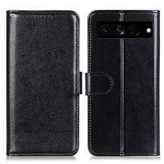 Coque Portefeuille Livre Cuir Etui Clapet M07L pour Google Pixel 7 Pro 5G Noir