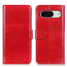 Coque Portefeuille Livre Cuir Etui Clapet M07L pour Google Pixel 8 5G Rouge