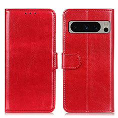 Coque Portefeuille Livre Cuir Etui Clapet M07L pour Google Pixel 8 Pro 5G Rouge