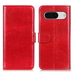 Coque Portefeuille Livre Cuir Etui Clapet M07L pour Google Pixel 8a 5G Rouge