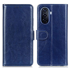 Coque Portefeuille Livre Cuir Etui Clapet M07L pour Huawei Enjoy 50 Bleu