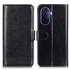 Coque Portefeuille Livre Cuir Etui Clapet M07L pour Huawei Enjoy 50 Noir