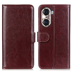 Coque Portefeuille Livre Cuir Etui Clapet M07L pour Huawei Honor 60 5G Marron