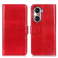 Coque Portefeuille Livre Cuir Etui Clapet M07L pour Huawei Honor 60 5G Rouge