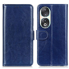 Coque Portefeuille Livre Cuir Etui Clapet M07L pour Huawei Honor 90 5G Bleu