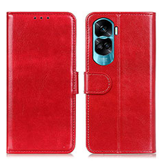 Coque Portefeuille Livre Cuir Etui Clapet M07L pour Huawei Honor 90 Lite 5G Rouge