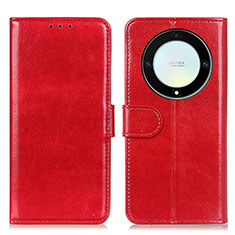 Coque Portefeuille Livre Cuir Etui Clapet M07L pour Huawei Honor X9a 5G Rouge