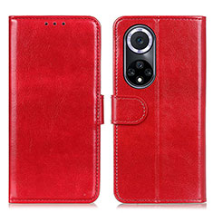 Coque Portefeuille Livre Cuir Etui Clapet M07L pour Huawei Nova 9 Rouge