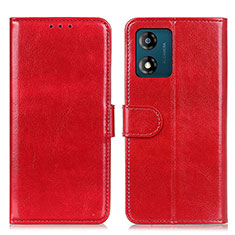 Coque Portefeuille Livre Cuir Etui Clapet M07L pour Motorola Moto E13 Rouge