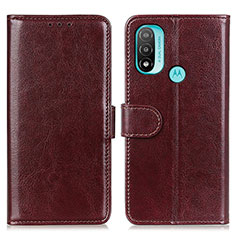 Coque Portefeuille Livre Cuir Etui Clapet M07L pour Motorola Moto E30 Marron