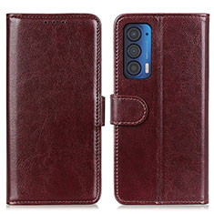 Coque Portefeuille Livre Cuir Etui Clapet M07L pour Motorola Moto Edge (2021) 5G Marron