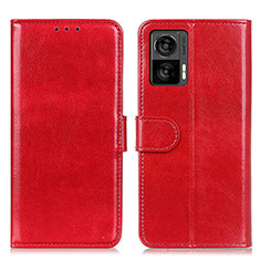 Coque Portefeuille Livre Cuir Etui Clapet M07L pour Motorola Moto Edge 30 Lite 5G Rouge