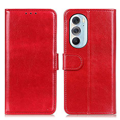 Coque Portefeuille Livre Cuir Etui Clapet M07L pour Motorola Moto Edge 30 Pro 5G Rouge