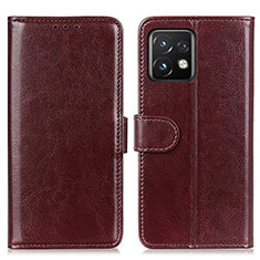 Coque Portefeuille Livre Cuir Etui Clapet M07L pour Motorola Moto Edge 40 Pro 5G Marron