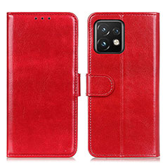 Coque Portefeuille Livre Cuir Etui Clapet M07L pour Motorola Moto Edge 40 Pro 5G Rouge