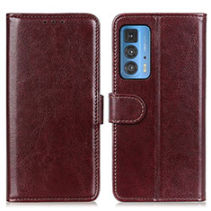 Coque Portefeuille Livre Cuir Etui Clapet M07L pour Motorola Moto Edge S Pro 5G Marron