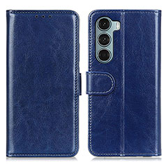 Coque Portefeuille Livre Cuir Etui Clapet M07L pour Motorola Moto Edge S30 5G Bleu