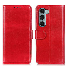 Coque Portefeuille Livre Cuir Etui Clapet M07L pour Motorola Moto Edge S30 5G Rouge