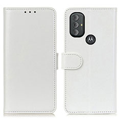 Coque Portefeuille Livre Cuir Etui Clapet M07L pour Motorola Moto G Play (2023) Blanc