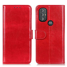 Coque Portefeuille Livre Cuir Etui Clapet M07L pour Motorola Moto G Play Gen 2 Rouge