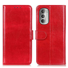 Coque Portefeuille Livre Cuir Etui Clapet M07L pour Motorola Moto G Stylus (2022) 4G Rouge