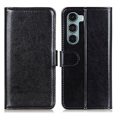 Coque Portefeuille Livre Cuir Etui Clapet M07L pour Motorola Moto G200 5G Noir