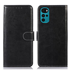 Coque Portefeuille Livre Cuir Etui Clapet M07L pour Motorola Moto G22 Noir