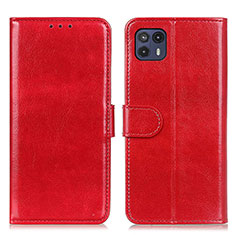 Coque Portefeuille Livre Cuir Etui Clapet M07L pour Motorola Moto G50 5G Rouge