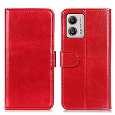 Coque Portefeuille Livre Cuir Etui Clapet M07L pour Motorola Moto G53 5G Rouge