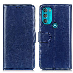 Coque Portefeuille Livre Cuir Etui Clapet M07L pour Motorola Moto G71 5G Bleu