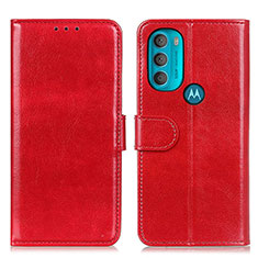 Coque Portefeuille Livre Cuir Etui Clapet M07L pour Motorola Moto G71 5G Rouge