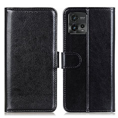 Coque Portefeuille Livre Cuir Etui Clapet M07L pour Motorola Moto G72 Noir