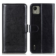 Coque Portefeuille Livre Cuir Etui Clapet M07L pour Nokia C110 Noir