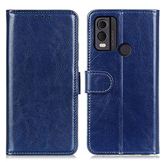 Coque Portefeuille Livre Cuir Etui Clapet M07L pour Nokia C22 Bleu