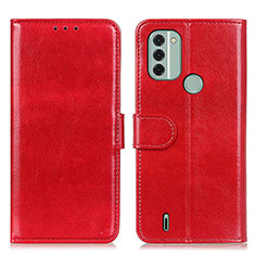 Coque Portefeuille Livre Cuir Etui Clapet M07L pour Nokia C31 Rouge