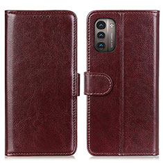 Coque Portefeuille Livre Cuir Etui Clapet M07L pour Nokia G11 Marron