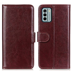 Coque Portefeuille Livre Cuir Etui Clapet M07L pour Nokia G22 Marron