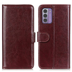 Coque Portefeuille Livre Cuir Etui Clapet M07L pour Nokia G42 5G Marron