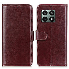 Coque Portefeuille Livre Cuir Etui Clapet M07L pour OnePlus 10 Pro 5G Marron