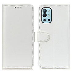 Coque Portefeuille Livre Cuir Etui Clapet M07L pour OnePlus 9R 5G Blanc