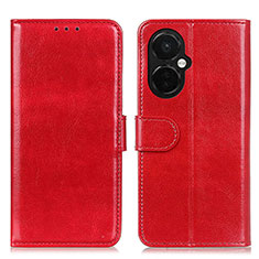 Coque Portefeuille Livre Cuir Etui Clapet M07L pour OnePlus Nord CE 3 5G Rouge