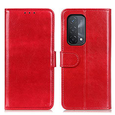 Coque Portefeuille Livre Cuir Etui Clapet M07L pour Oppo A54 5G Rouge