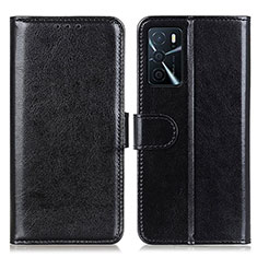 Coque Portefeuille Livre Cuir Etui Clapet M07L pour Oppo A54s Noir