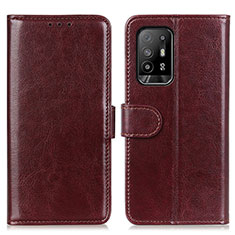 Coque Portefeuille Livre Cuir Etui Clapet M07L pour Oppo A94 5G Marron