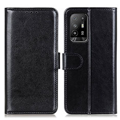 Coque Portefeuille Livre Cuir Etui Clapet M07L pour Oppo A94 5G Noir